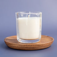 The St. Paul fragrance free candle votive glass jar by Unscented Candle Company